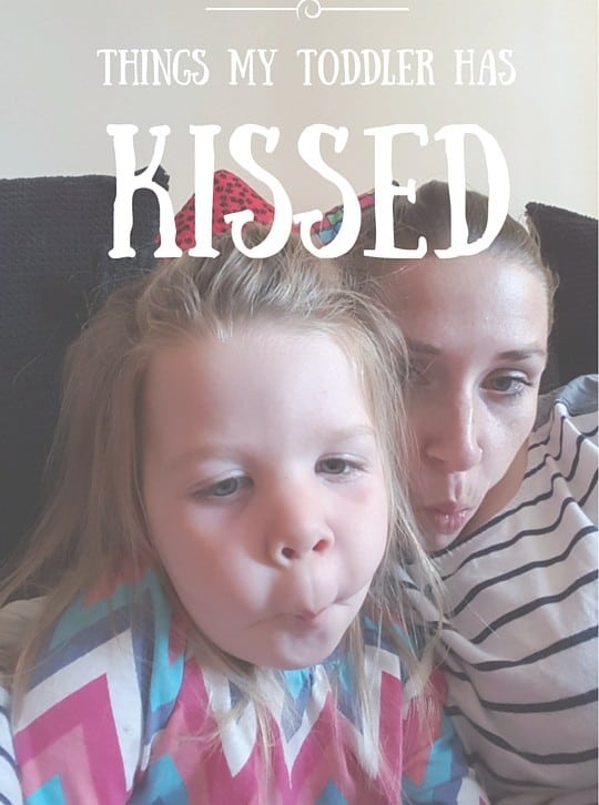 toddler kiss
