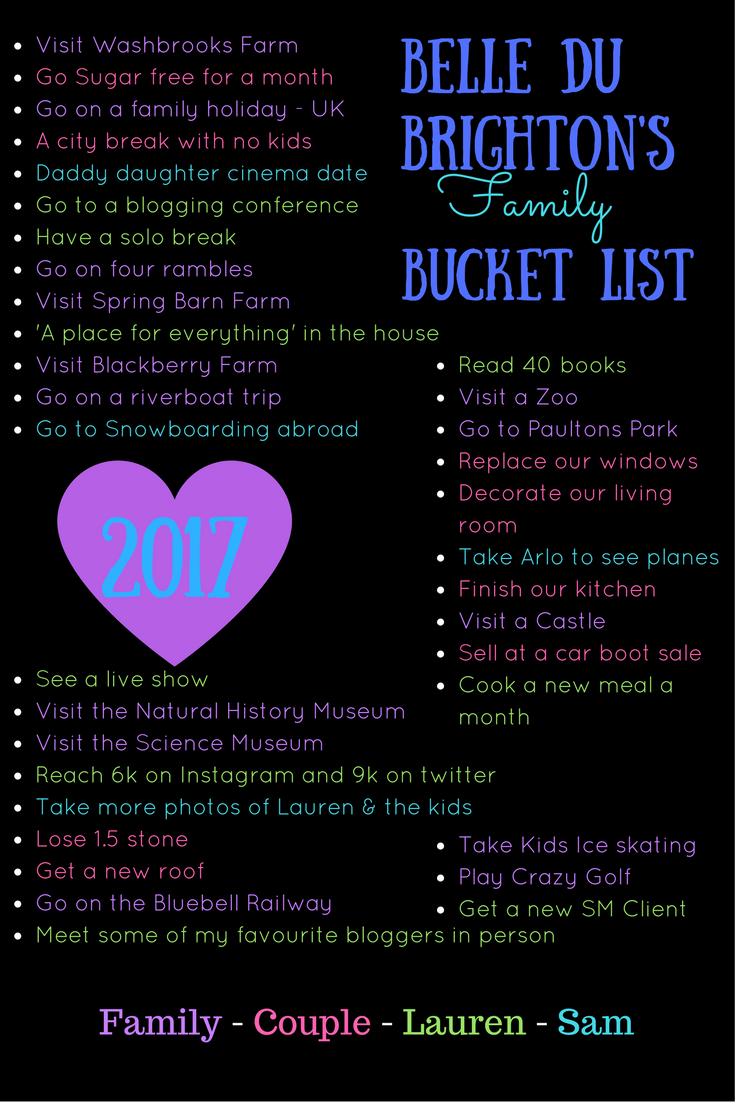 Belle du Brighton Bucket List