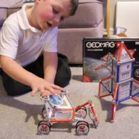 Geomag rocket and rover