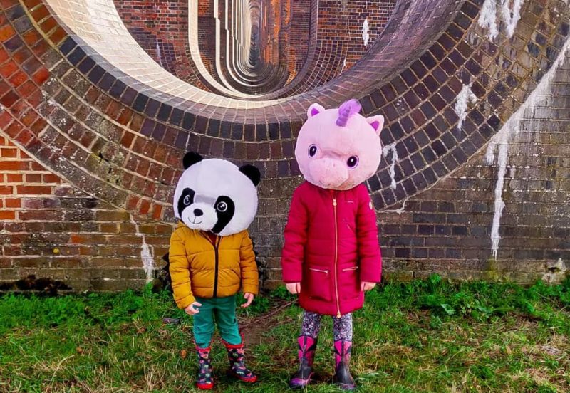 kids in animal heads